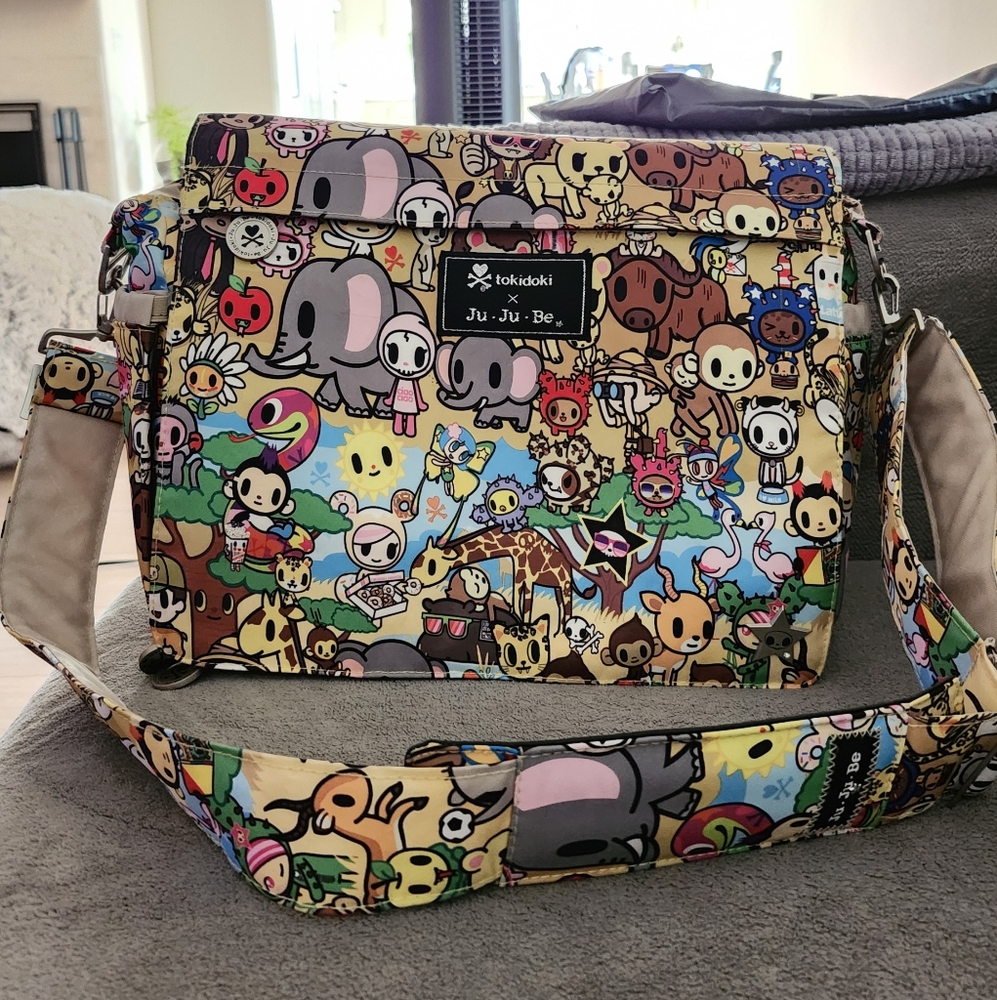 Ju-Ju-Be Tokidoki baby diaper bag in ANIMALINI print